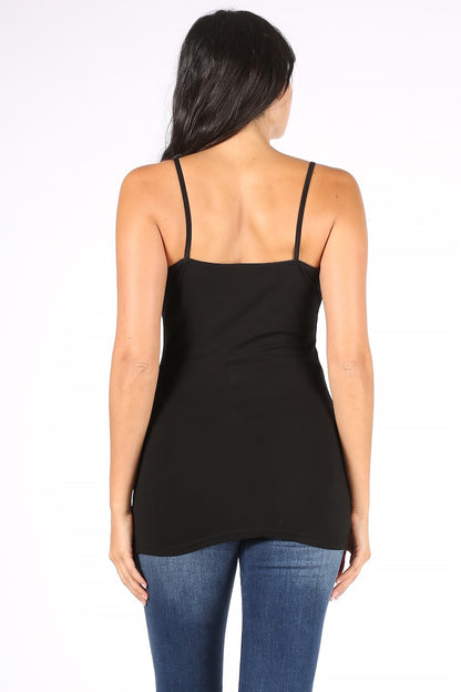 Long Spaghetti Strap Camisole Tank Top