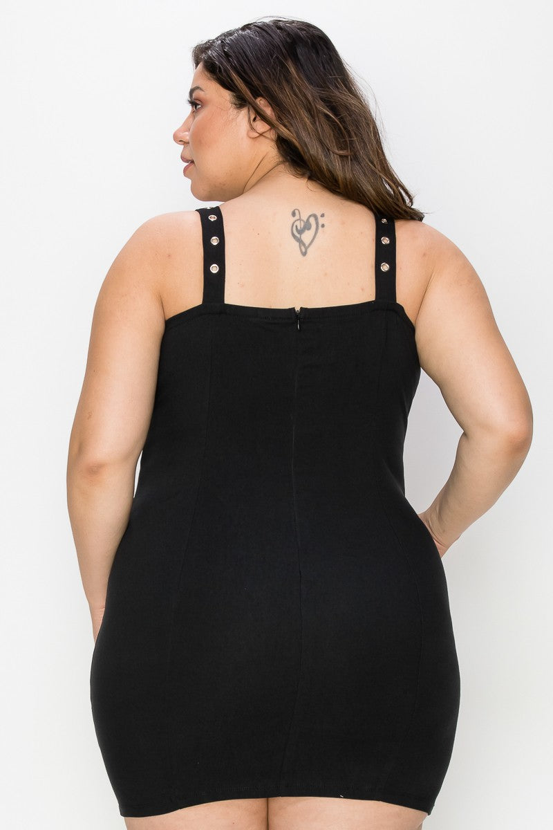 Adjustable Straps Super Twill Dress