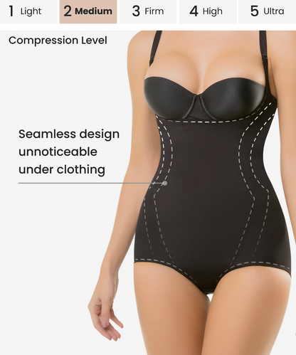 Seamless Thermal Abdomen Focused Thong Body Shaper