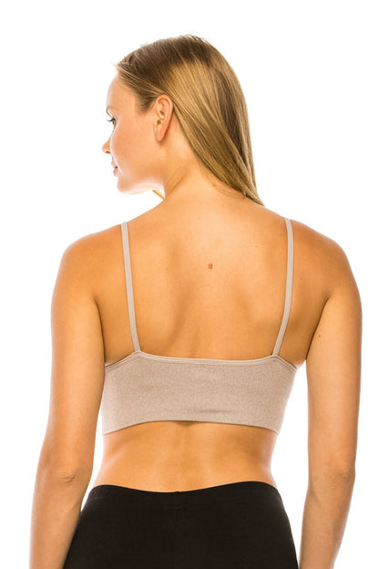 Seamless Ribbed Bralette - Oatmeal