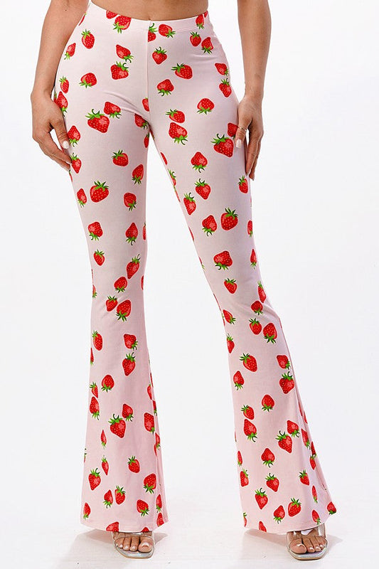 Strawberry Shortcake Flared Pants