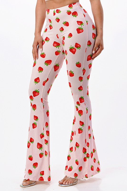 Strawberry Shortcake Flared Pants