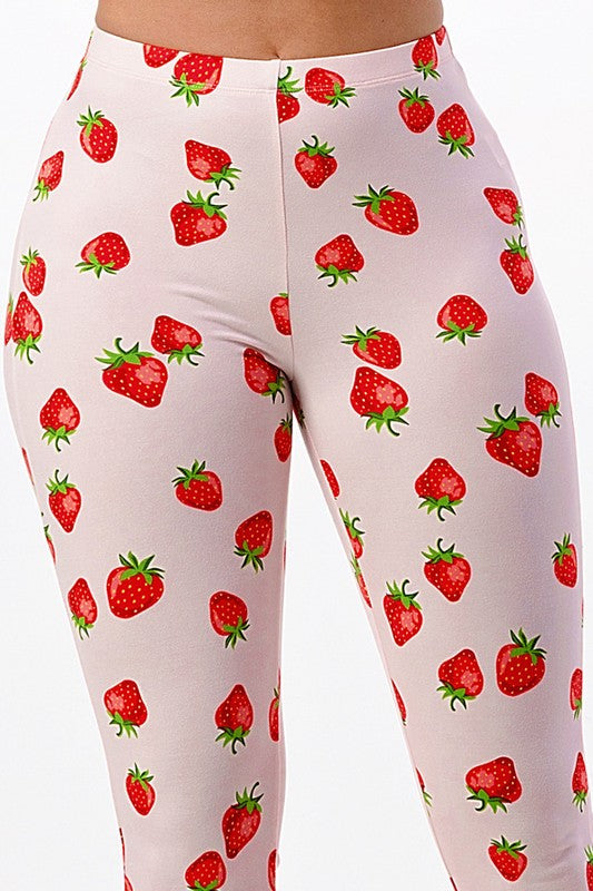 Strawberry Shortcake Flared Pants