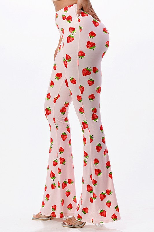 Strawberry Shortcake Flared Pants