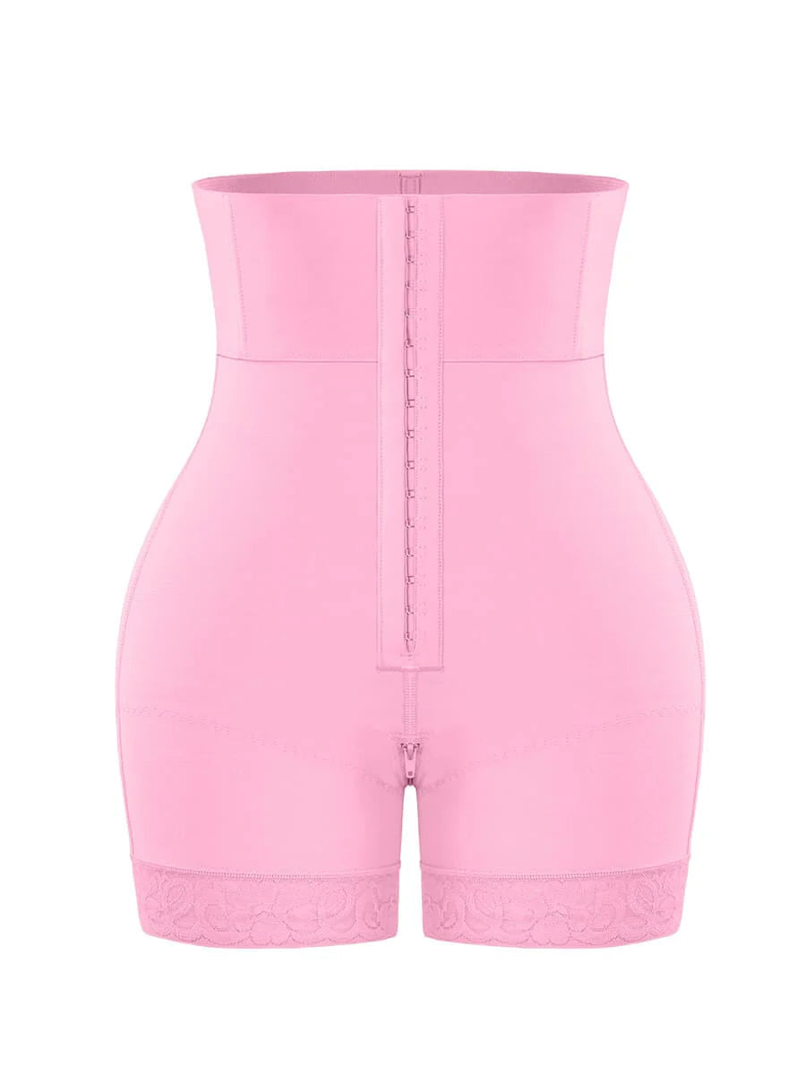 Pink waist trainer on a white background