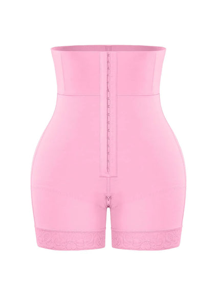 Pink waist trainer on a white background