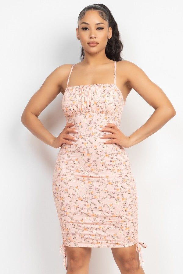 Blossom Beauty Ruched Cami Dress