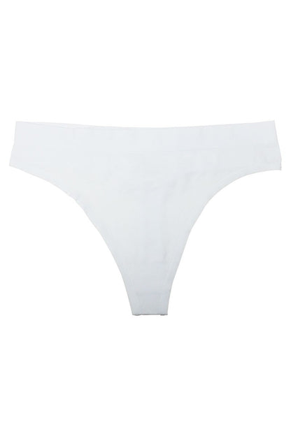 Thick Seamless Thong - White
