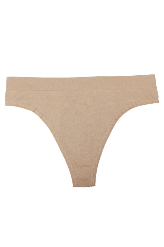 Thick Seamless Thong - Beige