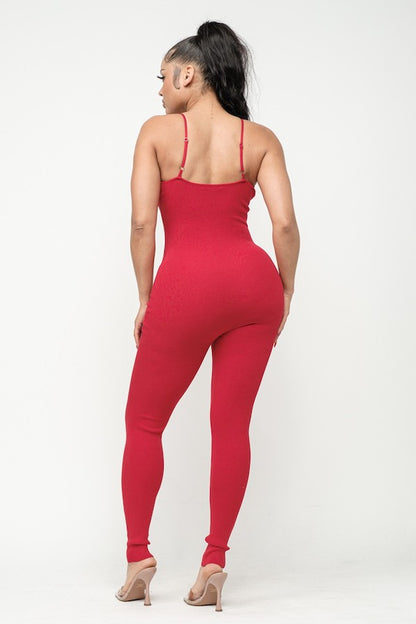Rhinestone Catsuit Jumpsuit