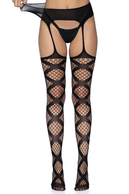 Arabella Faux Wrap Garter Stockings