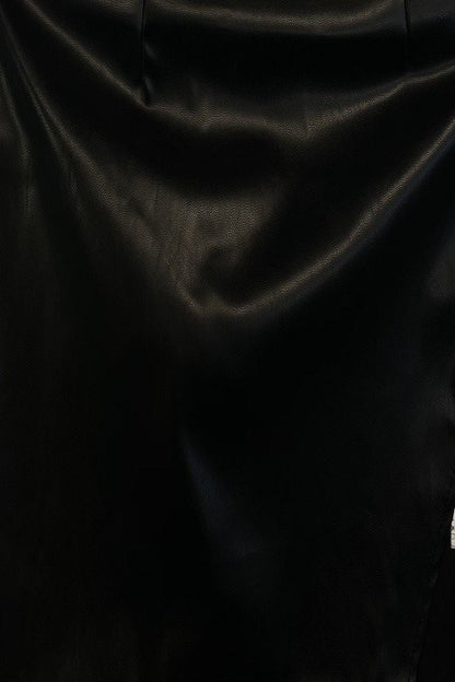 O Ring SIde Pleather Dress