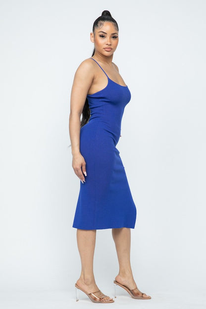 Side Slit Cami Dress