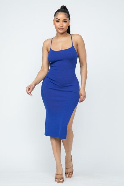 Side Slit Cami Dress