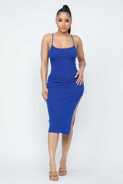 Side Slit Cami Dress