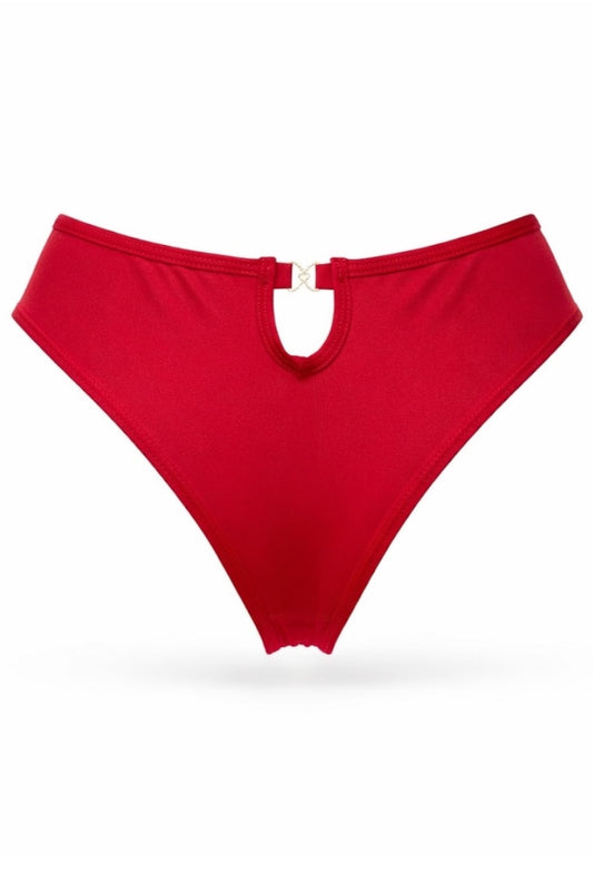 Red underwear on a white background