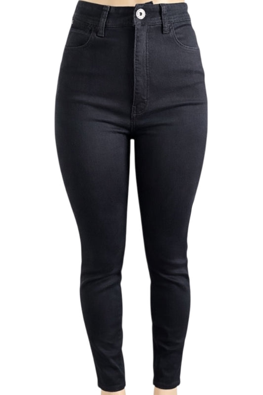 Black jeans on a white background