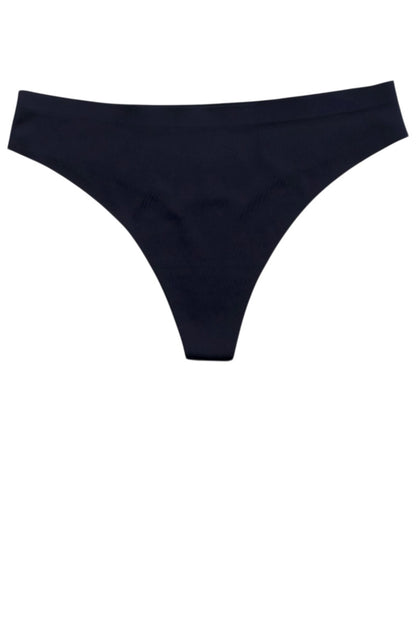 Black thong on a white background