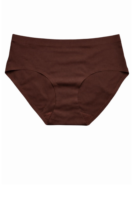 Brown underwear on a white background