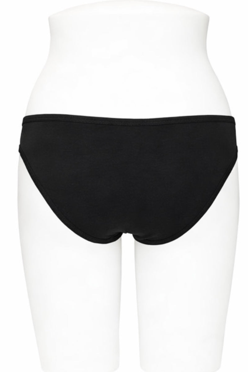 Black underwear on a white mannequin