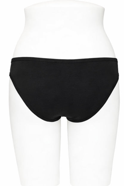 Black underwear on a white mannequin