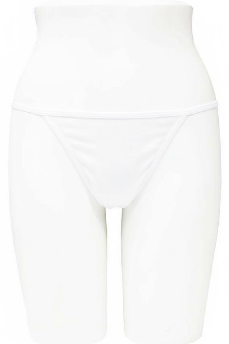 White thong on a white background