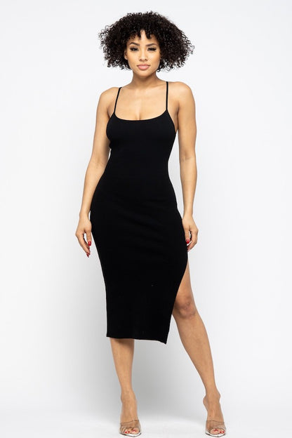 Side Slit Cami Dress