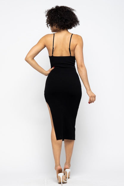 Side Slit Cami Dress