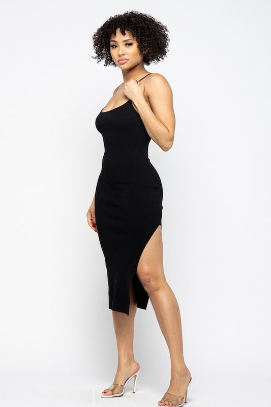 Side Slit Cami Dress