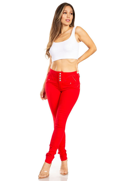 High Waist Push Up Jeans
