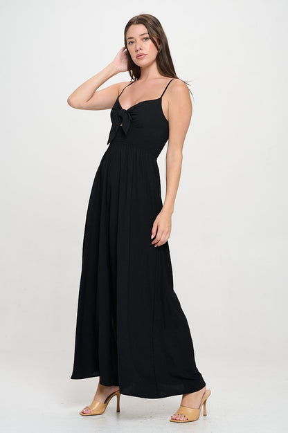 Jumpsuit W/adjustable Straps And Smocked Back