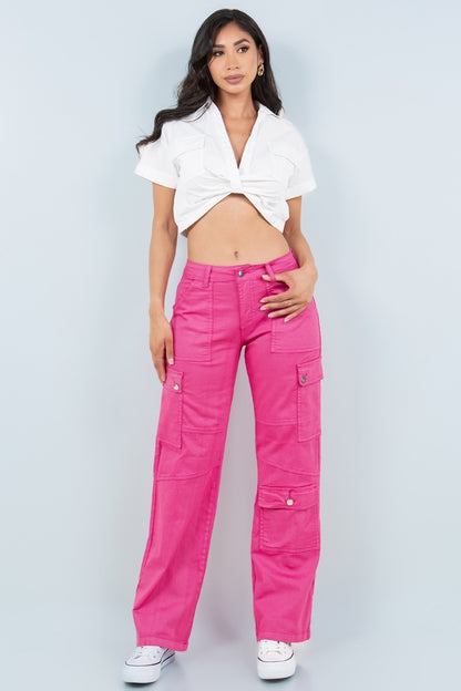 Cargo Straight Leg Pants