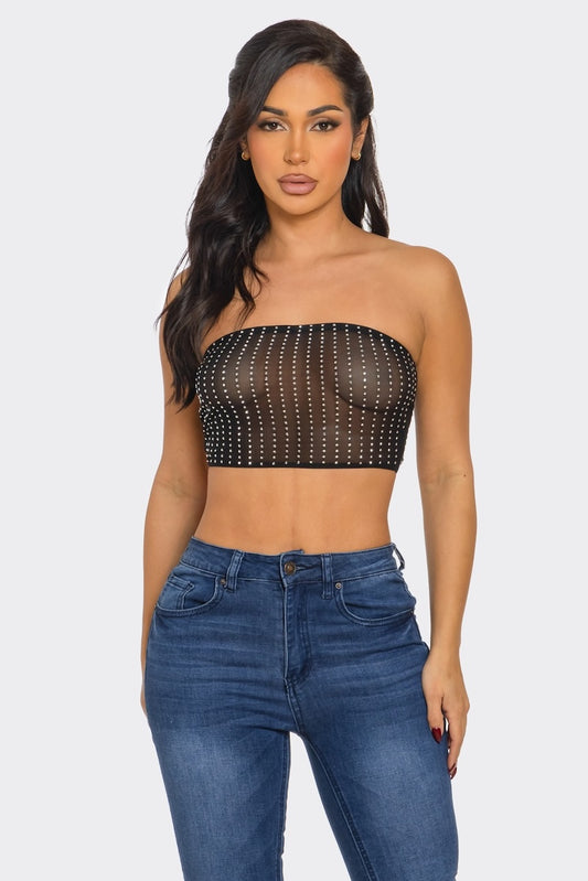 Shine In Tube Top