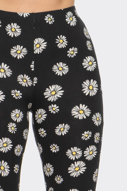 Daisy Printed Flared Long Pants