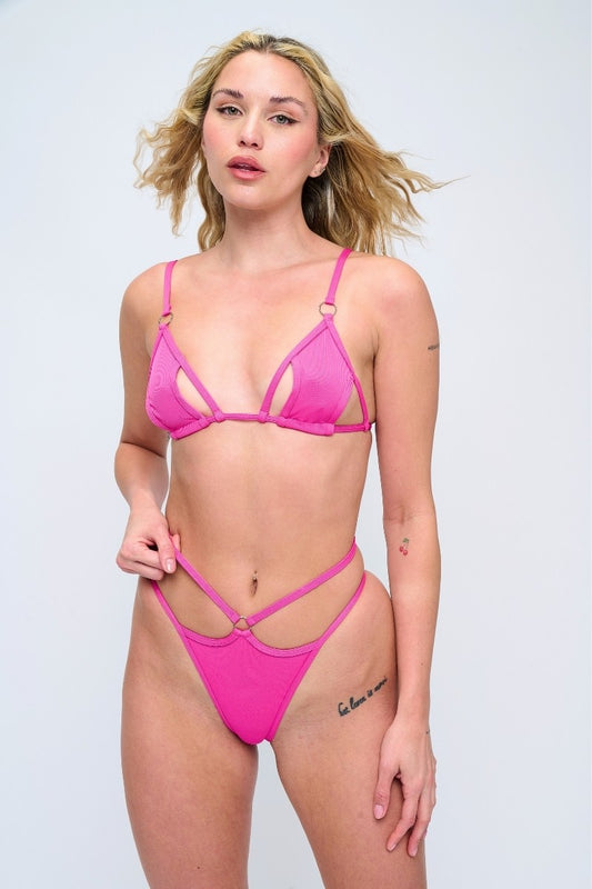 Vivid Cutout Bikini Set