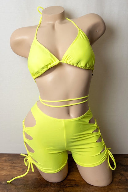 Hot Summer 2 Piece Swim Set - Yellow