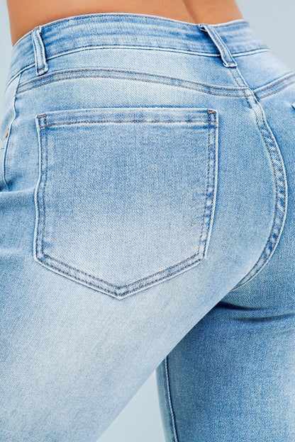 Straight Cut Denim Jeans