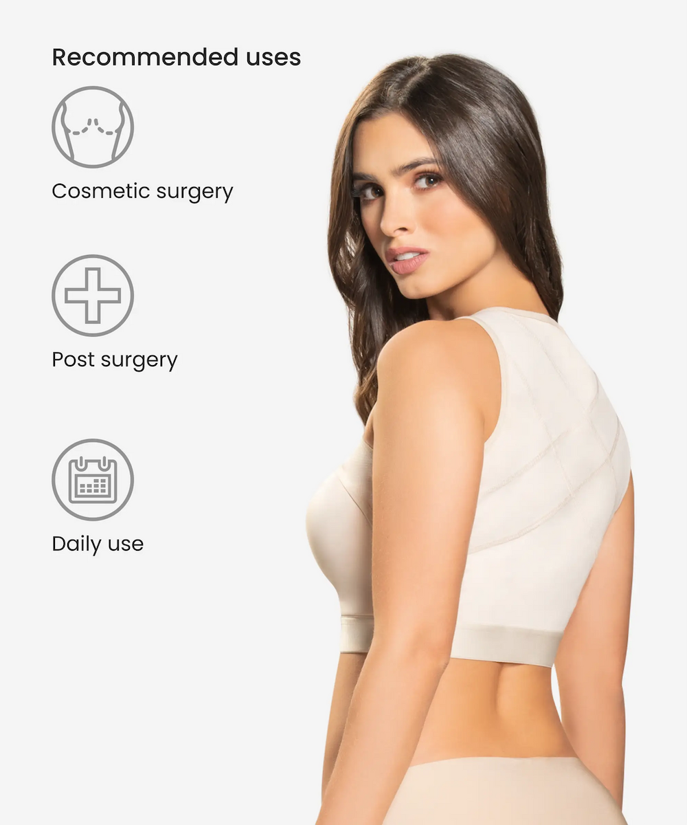 Adjustable Surgical Bra With Removable Band