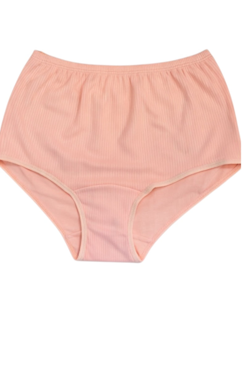 orange high-waisted underwear on a white background