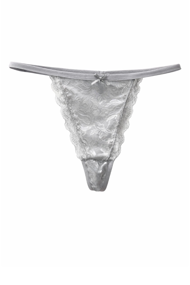 grey thong on a white background