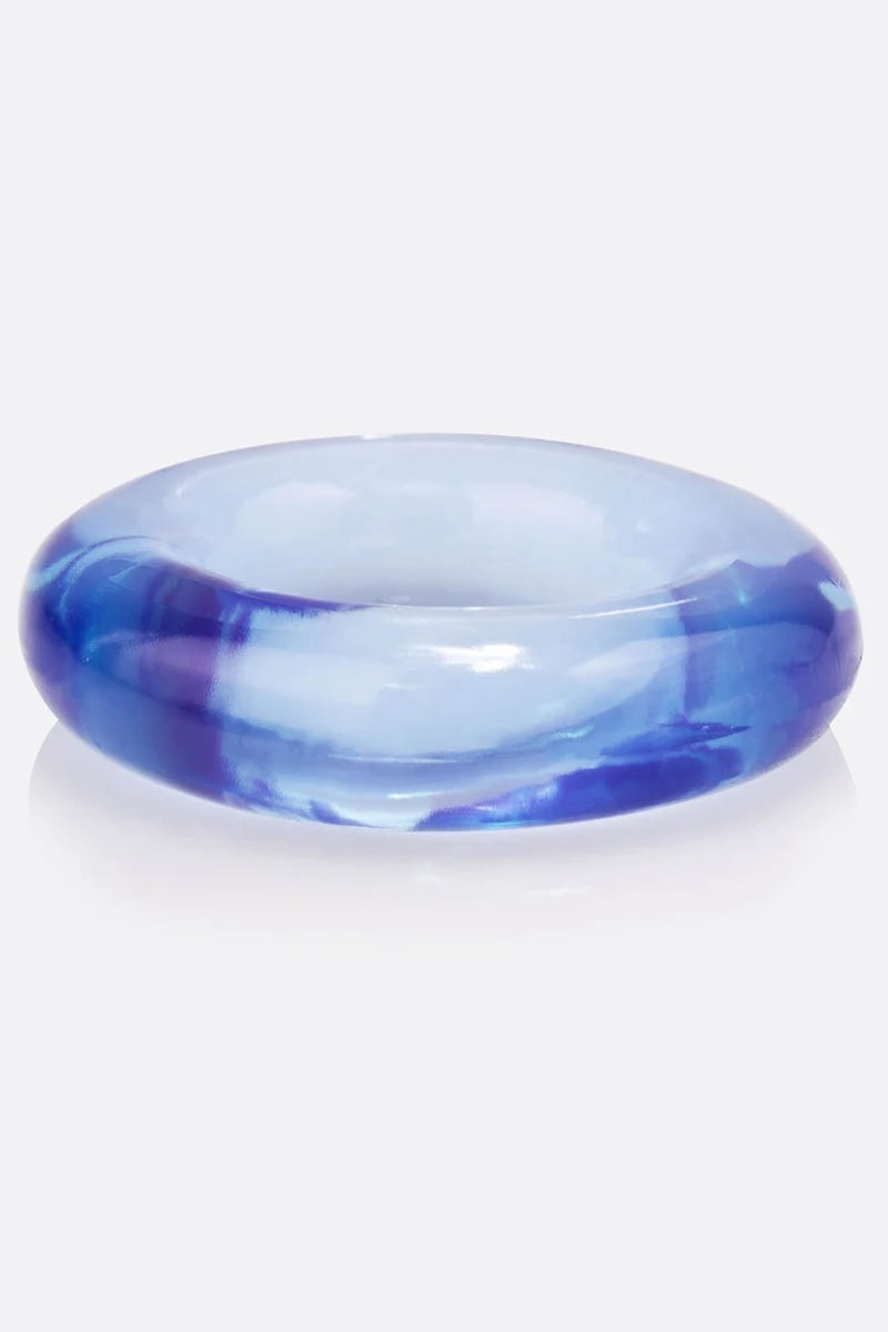 Blue ring on a white background