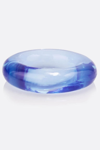 Blue ring on a white background