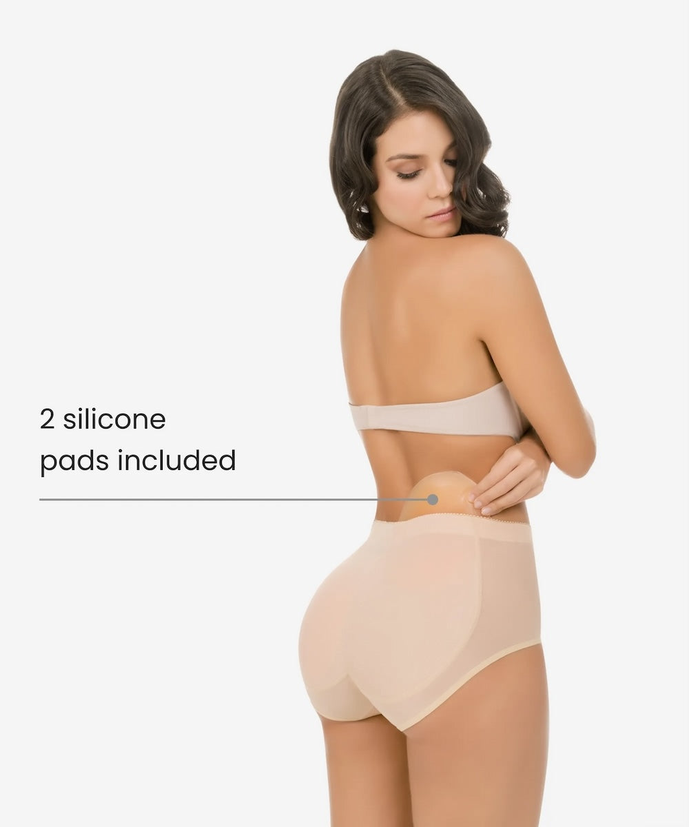 Butt-Enhancing Padded Panty With Silicone Pads 