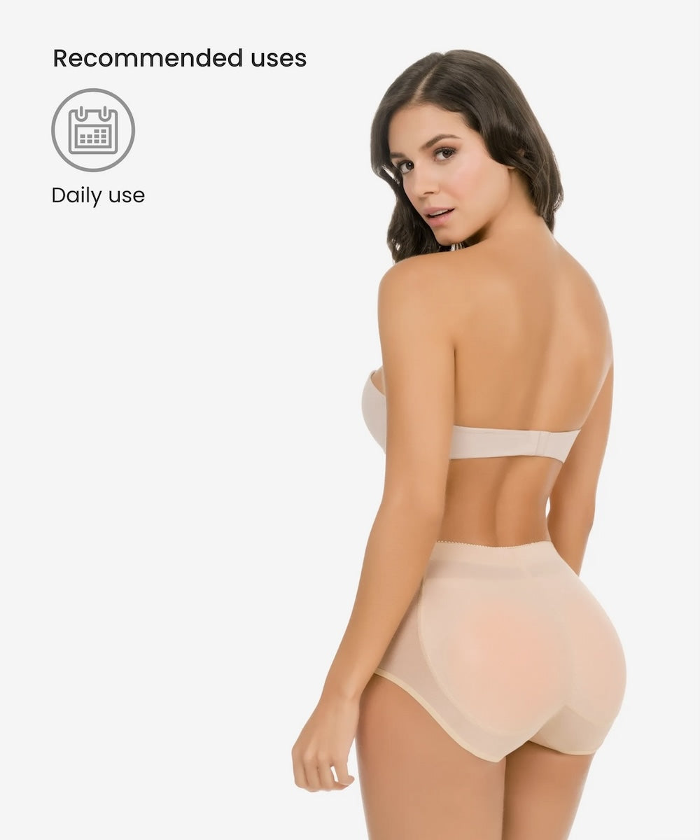 Butt-Enhancing Padded Panty With Silicone Pads 