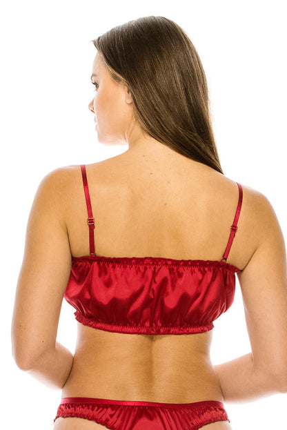 Satin Scrunched Bralette