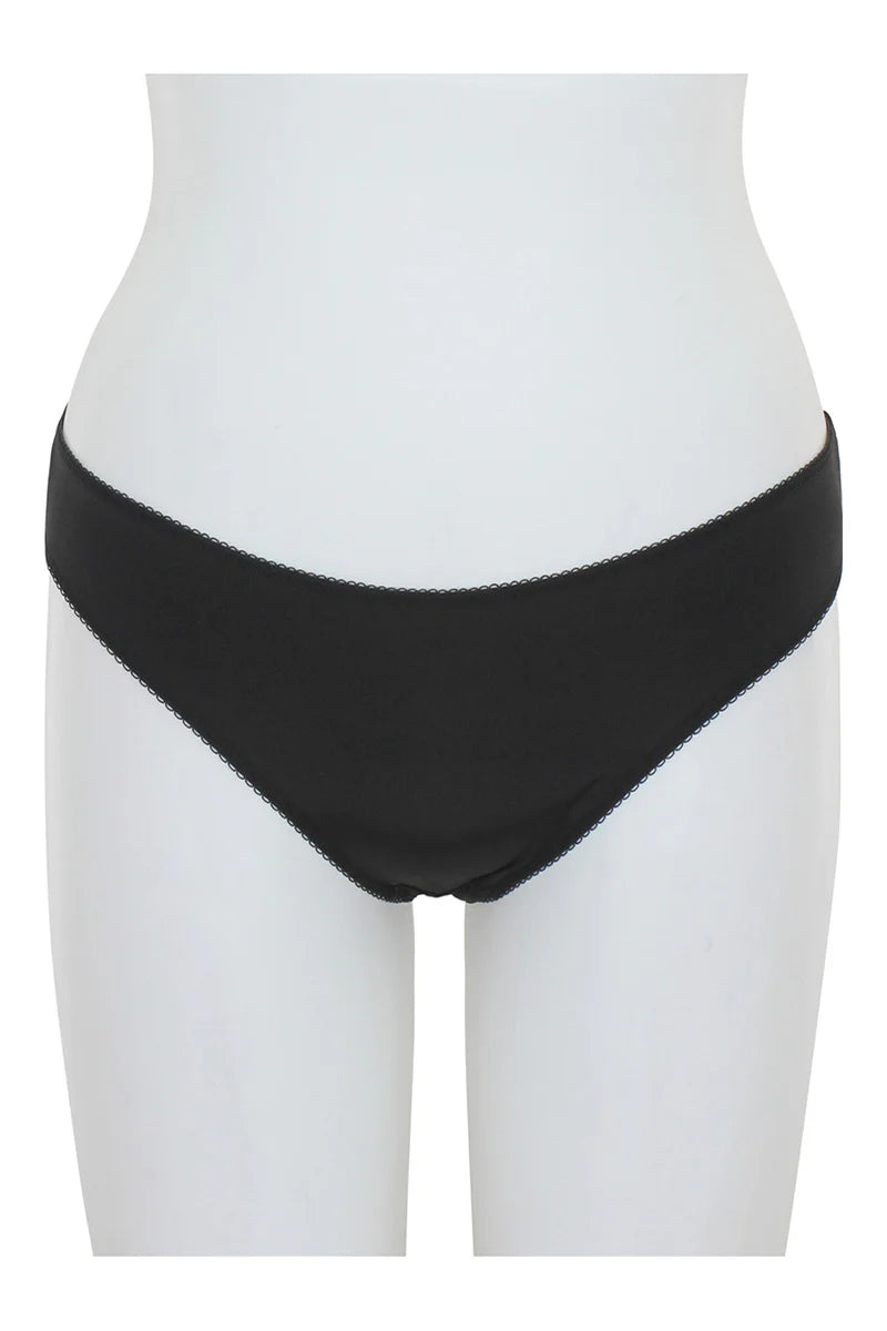 Black underwear on a white mannequin