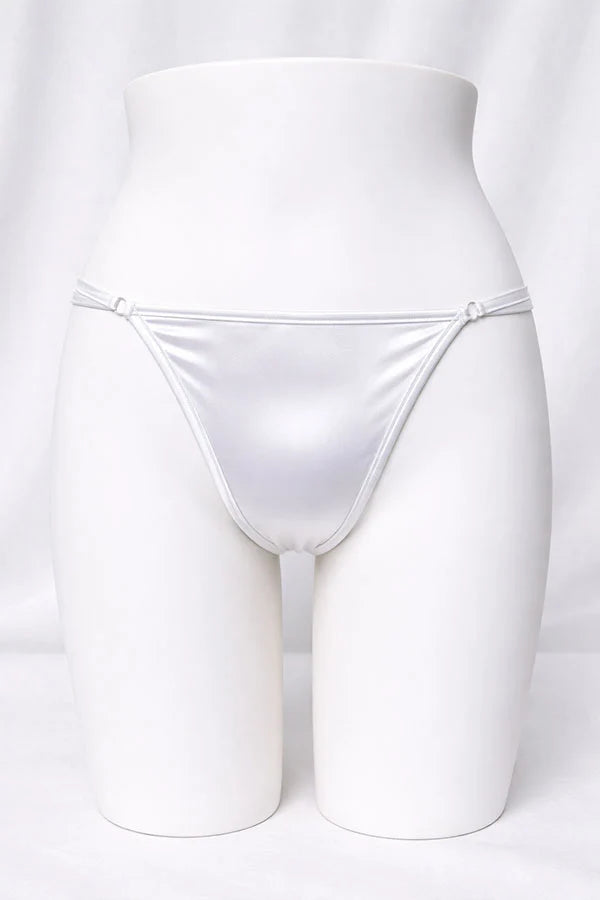 White thong on a white background