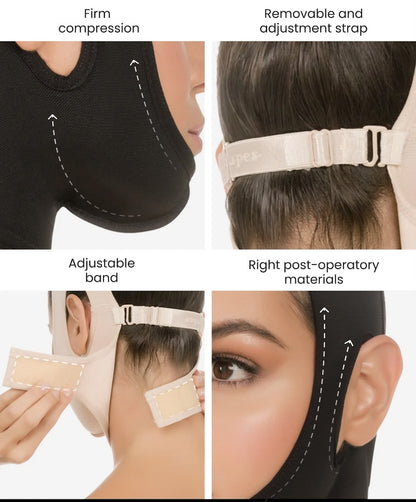 Post Surgery Compression Face Wrap 