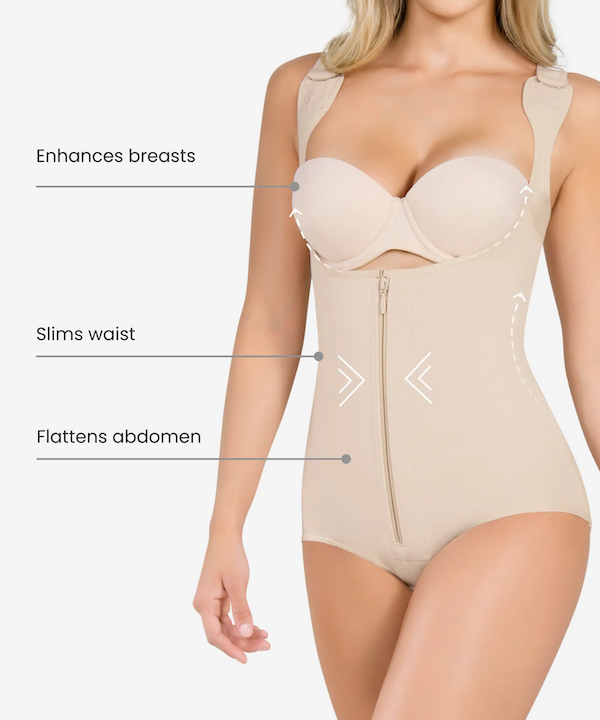 Thermal Body Shaper with Wide Straps