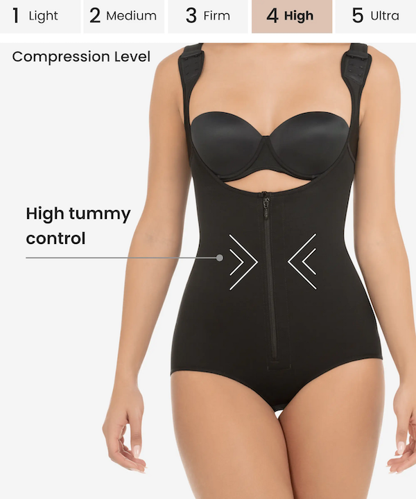 Thermal Body Shaper with Wide Straps